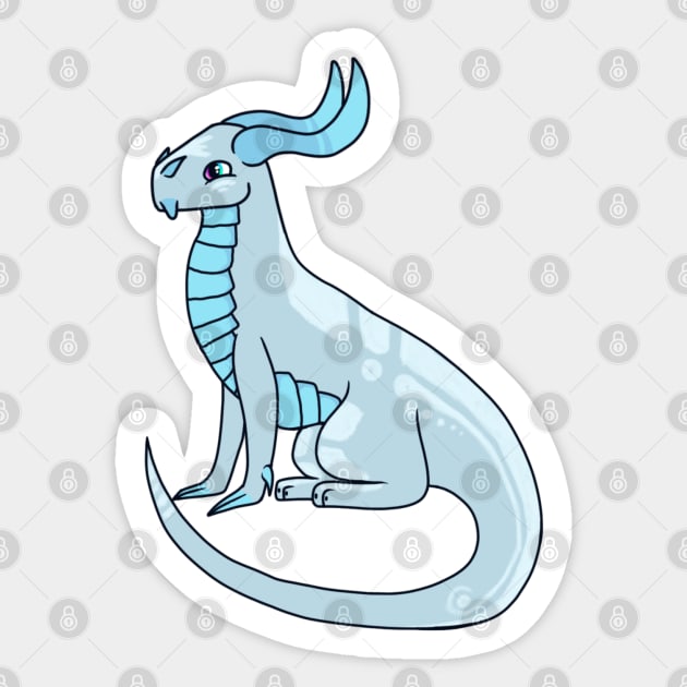 Chirpy Chibi Dragon :: Dragons and Dinosaurs Sticker by Platinumfrog